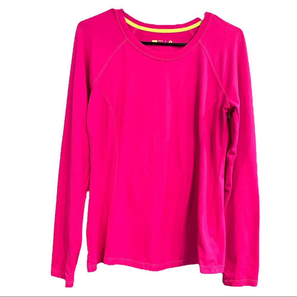 Xersion Pink Activewear Long Sleeve SemiFit Tee Size Medium